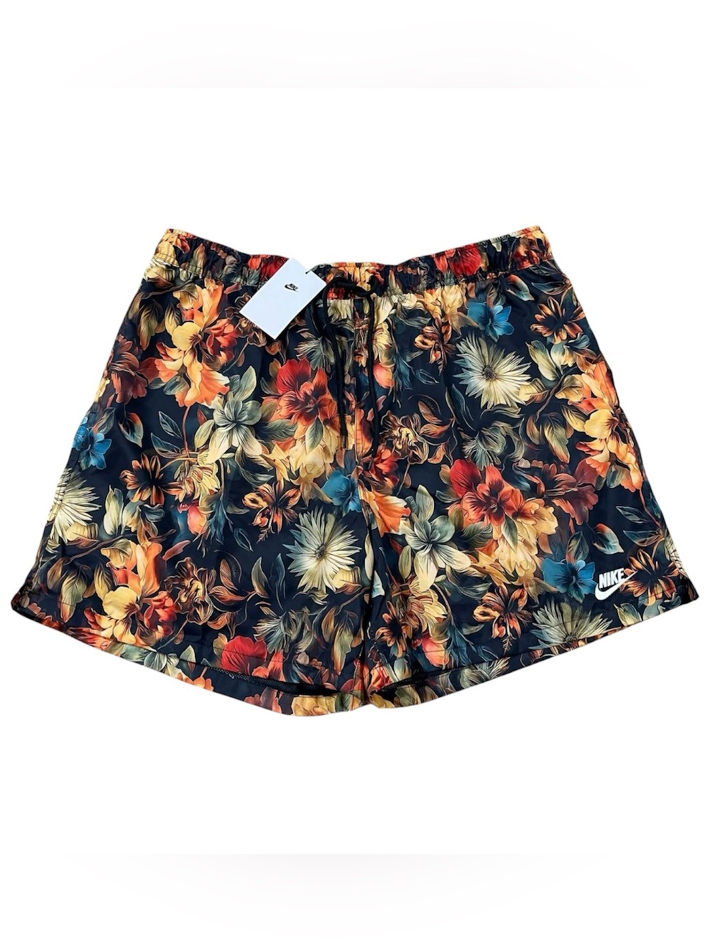 Nike Club Flow Shorts Mens L Multi Color Floral Print Summer Woven IB8551-045